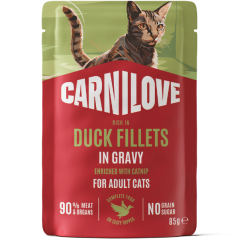 Carnilove Cat Pouch Gravy Duck with Catnip 85 g