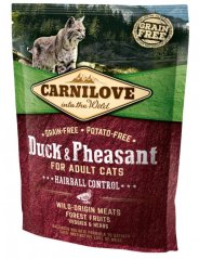 Carnilove Cat Duck&Pheasant Adult Hairball Control 400g (EXP: 2/2026)