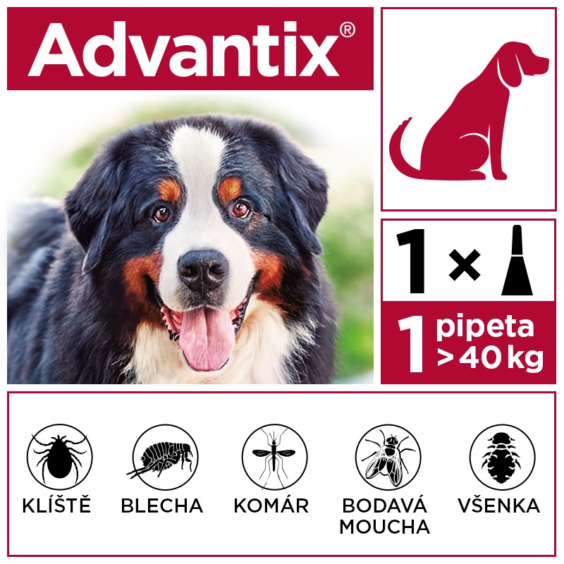 Advantix Spot On 1x6ml pro psy 40-60 kg (EXP: 1/2026)