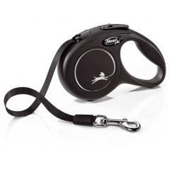 Vodítko FLEXI Classic NEW XS pásek 3m/12kg černá