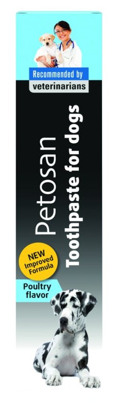 Petosan zubní pasta drůbeží pro psy 70g/50ml tuba Petosan zubní pasta drůbeží pro psy 70g/50ml tuba