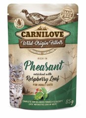 Carnilove Cat Pouch Rich in Pheasant with Raspberry Leaves 85 g