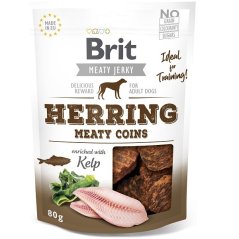 Brit pamlsky Jerky Herring Meaty Coins 80 g