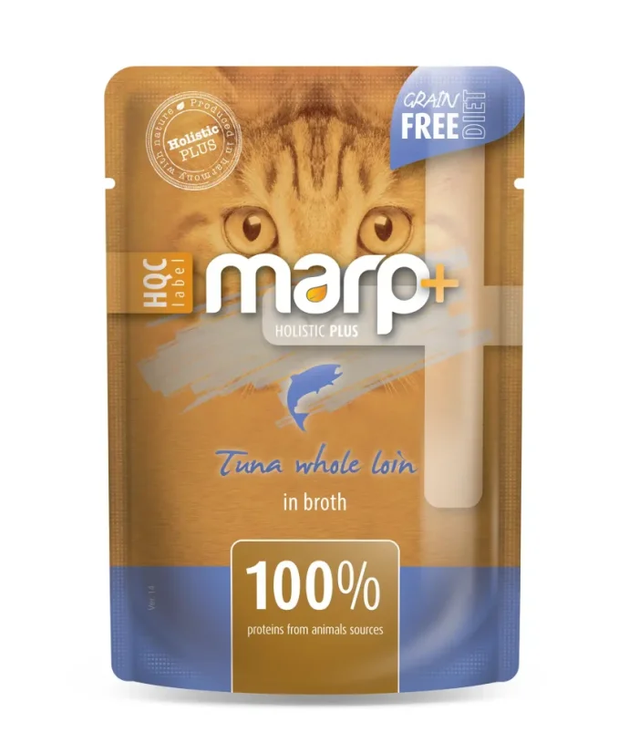 Marp Holistic Plus kapsička pro kočky - Tuňákové filety ve vývaru 55g Marp Holistic Plus kapsička pro kočky - Tuňákové filety ve vývaru 55g