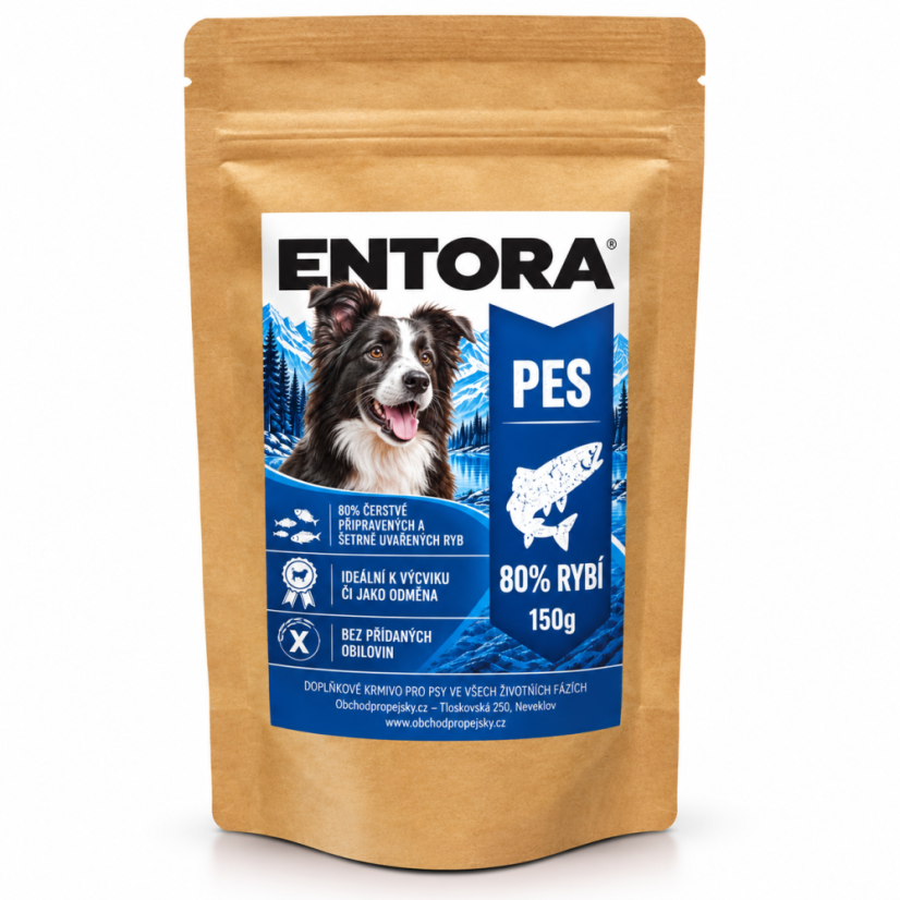 Entora - rybí pamlsky pro psy 150 g