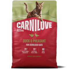Carnilove Cat Active Duck & Pheasant Sterilised Adult 2 kg