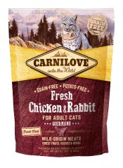Carnilove Cat Fresh Chicken & Rabbit for Adult 400g (EXP: 2/2026)