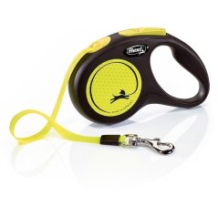Vodítko Flexi Classic Neon pásek M 5 m/ 25 kg